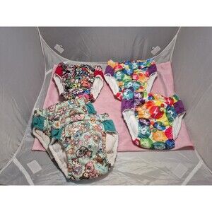 Lil Learnerz Training Pants Kanga Care Cloth Diapers Tokidoki Medium Lot of 5